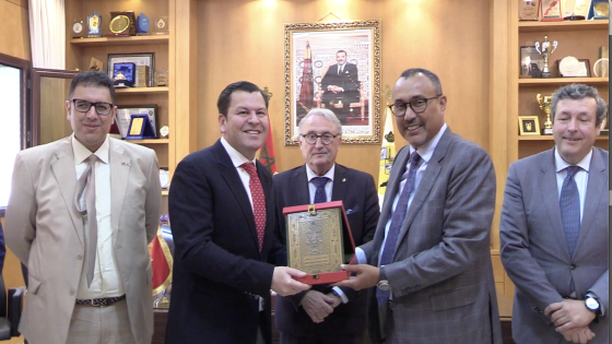 رئيس جهة الداخلة يستقبل وفد اسباني هام يقوده برلمانيين في زيارة عمل الى جهة الداخلة