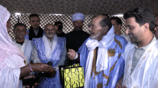 لحظات استقبال ممثلة السفارة الامريكية خلال موسم الشيخ محمد المامي بمنطقة ايك جماعة تشلا اقليم اوسرد