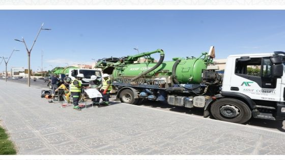 الشركة الجهوية متعددة الخدمات بالداخلة – وادي الذهب تطلق أشغال تنقية شبكة التطهير السائل